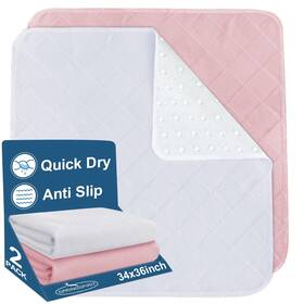 Waterproof2 Springspirit 791370660979 Bed Pads Washable Pack 34 X 36 And Reusable Anti Slip Ch