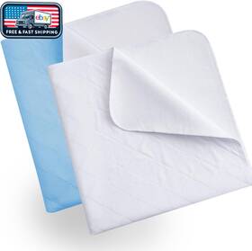 Springspirit 8431270866621 Reusable Waterproof Bed Pads 34x36in 2 Pk Incontinence Underpads For Adults