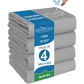 Waterproof4 Springspirit Usbc11258 Bed Pads Washable Pack 34 X 52 And Reusable Anti Slip Inch