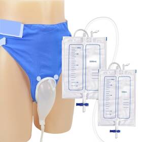 Sqruihao 081904558569 Urine Bags For Men External Catheter Wearable Urinal Bag Portable Drainage