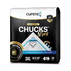 Stack Man 850024098701 Chucks Max Hospital Bed Pads Disposable Adult 36 X Breathable Incontinence