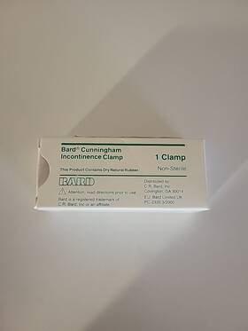 4052 Standard 1.5 Bard Cunningham Clamp Male Incontinence Device Inch - Each