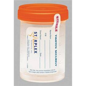 B1202-1o Starplex Scientific Leakbuster Specimen Container With O-ring Orange Cap Ste