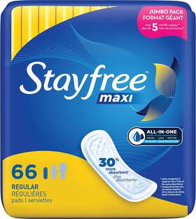 7049 Stayfree Maxi Regular Pads For Women Wingless Reliable Protection And Absorben
