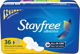 Bd25609 Stayfree Ultra Thin Regular Pads With Wings For Women Reliable Protection
