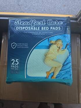 00414g7yfx Steadfast Care Disposable Bed Pads 36ftftx36ftft Heavy Duty. 25 Per Pack