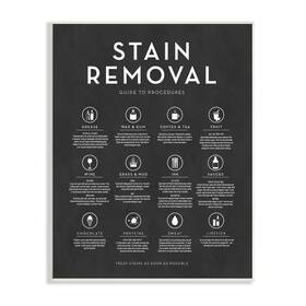 Stupell Industries 196216933796 Various Stain Removal Procedures Laundry Diagram Chart Design By Lettered An