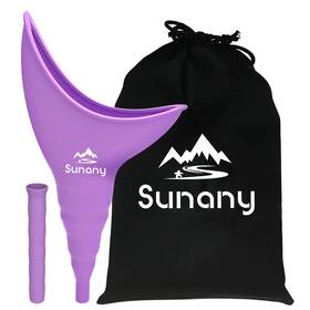 Xbq-lavender011 Sunany Female Urinal With Silicone Funnel Portable For Standing