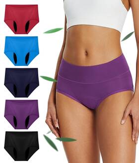 Sunchiri 768837772308 Incontinence Underwear For Women Leak Proof Reusable Washable Full Briefs Fo