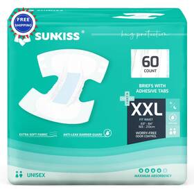 1.1.05.305 Sunkiss Adult Diapers Disposable Incontinence Briefs Xxlarge Pack Trustplus