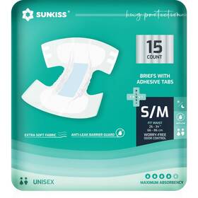 Sunkiss 971155842392 Trustplus Adult Diapers With Maximum Absorbency Unisex Disposable Incontinen