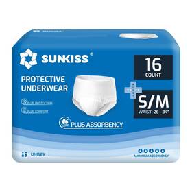 Sunkiss 971155842422 Trustplus Unisex Incontinence Disposable Underwear Heavy Absorbency Barrier