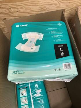 Sunkiss 971155842811 60 Count Trustplus Adult Diapers Large With Maximum Absorbency