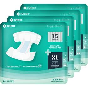 Sunkiss 971155842828 Trustplus Adult Diapers With Maximum Absorbency Unisex Disposable