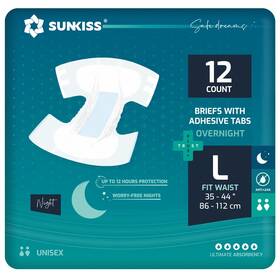 Sunkiss 971155843658 Trustplus Overnight Adult Diapers With Tabs Unisex Disposable Incontinence B