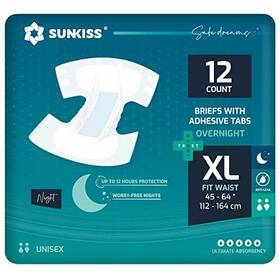 Sunkiss 971155843665 Trustplus Overnight Adult Diapers With Ultimate Absorbency Unisex Disposable