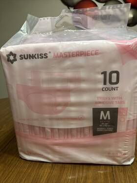 Sunkiss 971155843924 Masterpiece Adult Diapers With Ultimate Absorbency Unisex Disposable