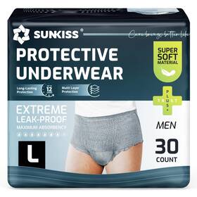 Sunkiss 971155846048 Incontinence Underwear For Men Daytime Disposable Adult Pull Ups