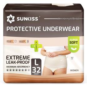 Sunkiss 971155846246 Women Incontinence Underwear Daytime Disposable Postpartum Adult Panties Pr