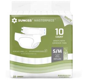 Y-619 Sunkiss Masterpiece Adult Diapers With Tabs Unisex Disposable Incontinence Brie
