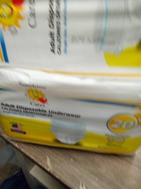 Sunshines Cares 445005626696 2 Pkgsunshine Adult Disposable Diapers M 32-44in 20 Ct 154 Dt