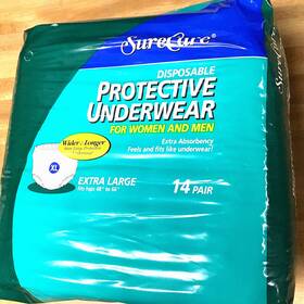 Gw78808233 Sure Care Disposable Protective Underwear 14 Count Extra Large Men And Women