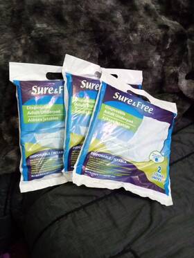 Sure & Free 850022917394 And Disposable Adult/children Underpad For Bed Incontinence 3 Packs New
