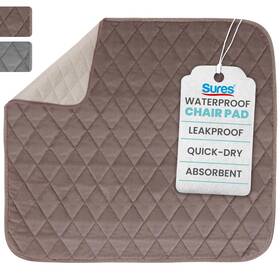 Sures 810041981462 Waterproof Chair Pads For Incontinence 22 Inch X21 - Washable Seat Protector Cover