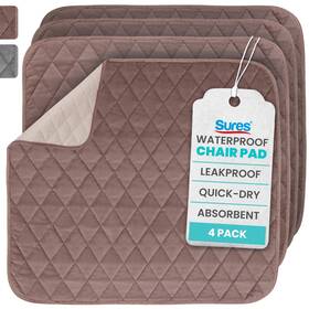 Sures 810178881420 Waterproof Chair Pads For Incontinence 22 Inch X 21 - Washable Sea