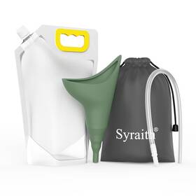 Cannd2-zi Syraith Female Urinal Device With Connecting Tube And 1500ml Collection Bag