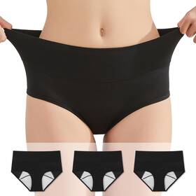 Telewee 975331792105 Washable Urinary Incontinence Cotton Brief Underwear For Wowen With Absorbenc