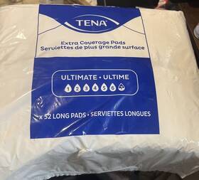 01848478 Tena Sensitive Care Maximum Absorbency Incontinence Pad For Women 52ct