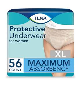 073045 Tena Proskin Maximum Absorbency Incontinence Underwear For Women Xl 56 Count
