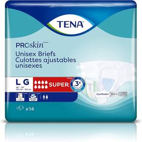 10768702568002 Tena Proskin Unisex Incontinence Adult Diapers Maximum Absorbency Large 14 Ct