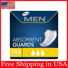 Tena 313107646614 Incontinence Guards For Men Moderate Absorbency 48 Count Pack Of 3