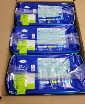 Tena 322540795790 Slip Ultima Plastic Backed Large Adult Diapers. Abdl Case Of 63 Diapers