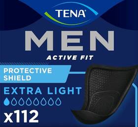 Tena 322540893632 Men Active Fit Protective Shield 112 Extra Light 14 X 8 Packs