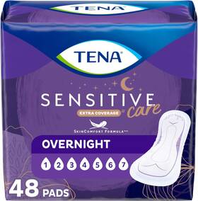 Tena 445056453456 Sensitive Care Incontinence Pads Bladder Control Postpartum For Women Ov