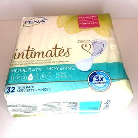 54266 Tena Bladder Control Intimates Moderate Thin Long Pad 32 Count