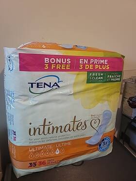 543552 Tena Incontinence Intimates Pads For Women Ultimate 35 Pads. Level 6 New And Open