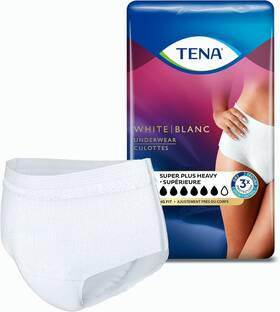549509 Tena Women Super Plus Heavy Underwear Xl White 14 Ct Pack Of 4 Disposable