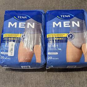 60546-02 Tena 2 Packs Men Protective Underwear Incontinence Aids Maximum Absorbency Large