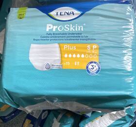 Tena 61447-01 Proskin Plus Fully Breathable Disposable Underwear Sp White 15 Pack