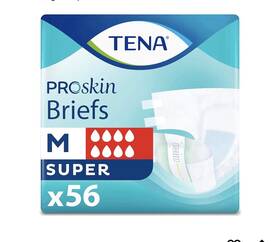 630500 Tena Proskin Unisex Adult Diapers With Tabs Maximum Absorbency Medium 56 Ct