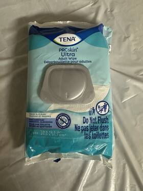 65730 Tena Bundle Of 10 - Proskin Ultra Alcohol Free Disposable Wipes 48 Pack