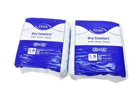 67430 Tena Dry Comfort Briefs Large 40-56 In 2 Packs 20ct Adult Diapers Unisex White