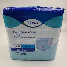 69972 Tena Complete Care Ultra With Curvdefence Large Blue 20 Pack