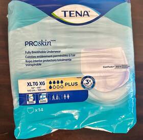 72634 Tena Disposable Underwear Plus X-large 14 Ct
