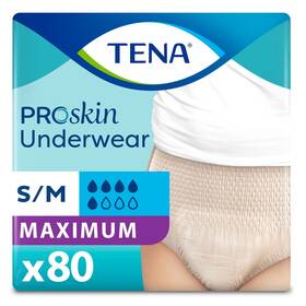 73020 Tena Proskin Incontinence Underwear For Women Maximum S/m 80 Ct