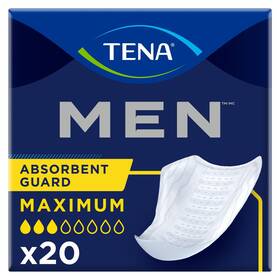 750776 Tena Men Maximum Incontinence Guards 3x Protection Thin Discreet Design